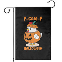 F Caw F Chicken Cute Halloween Costume Garden Flag Funny Jack O LAttern Poultry Meme Fall Vibes - Wonder Print Shop