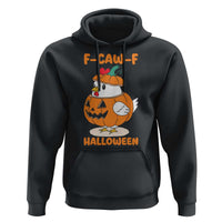 F Caw F Chicken Cute Halloween Costume Hoodie Funny Jack O LAttern Poultry Meme Fall Vibes - Wonder Print Shop