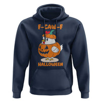 F Caw F Chicken Cute Halloween Costume Hoodie Funny Jack O LAttern Poultry Meme Fall Vibes - Wonder Print Shop