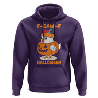 F Caw F Chicken Cute Halloween Costume Hoodie Funny Jack O LAttern Poultry Meme Fall Vibes - Wonder Print Shop