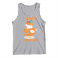 F Caw F Chicken Cute Halloween Costume Tank Top Funny Jack O LAttern Poultry Meme Fall Vibes - Wonder Print Shop