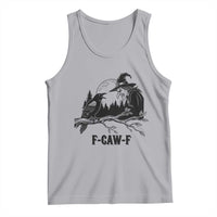 F Caw F Gothic Raven and Witch Tank Top Funny Halloween Spooky October Vibes - Wonder Print Shop