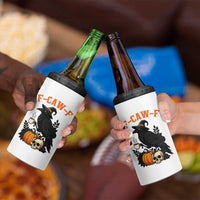 F Caw F Raven Witch Coffee 4 in 1 Can Cooler Tumbler Funny Halloween Sarcastic Gothic Bird with Attitude - Wonder Print Shop