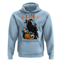 F Caw F Raven Witch Coffee Hoodie Funny Halloween Sarcastic Gothic Bird with Attitude - Wonder Print Shop