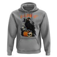 F Caw F Raven Witch Coffee Hoodie Funny Halloween Sarcastic Gothic Bird with Attitude - Wonder Print Shop