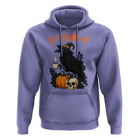 F Caw F Raven Witch Coffee Hoodie Funny Halloween Sarcastic Gothic Bird with Attitude - Wonder Print Shop