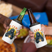 F Caw F Raven Coffee 4 in 1 Can Cooler Tumbler Funny Halloween Sarcastic Gothic Bird with Attitude - Wonder Print Shop