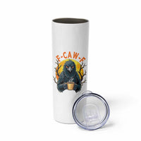 F Caw F Raven Coffee Skinny Tumbler Funny Halloween Sarcastic Gothic Bird with Attitude - Wonder Print Shop