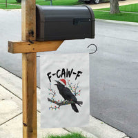 F Caw F Raven Christmas Garden Flag Funny Dark Holiday Humor Spooky Season - Wonder Print Shop