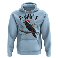 F Caw F Raven Christmas Hoodie Funny Dark Holiday Humor Spooky Season - Wonder Print Shop