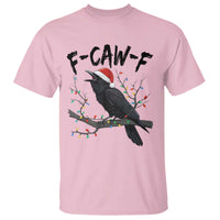 F Caw F Raven Christmas T Shirt Funny Dark Holiday Humor Spooky Season - Wonder Print Shop