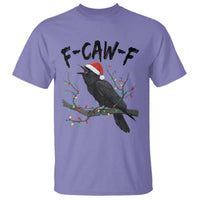 F Caw F Raven Christmas T Shirt Funny Dark Holiday Humor Spooky Season - Wonder Print Shop