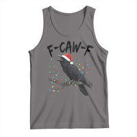 F Caw F Raven Christmas Tank Top Funny Dark Holiday Humor Spooky Season - Wonder Print Shop