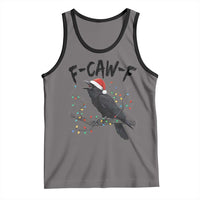 F Caw F Raven Christmas Tank Top Funny Dark Holiday Humor Spooky Season - Wonder Print Shop