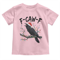 F Caw F Raven Christmas Toddler T Shirt Funny Dark Holiday Humor Spooky Season - Wonder Print Shop