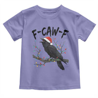 F Caw F Raven Christmas Toddler T Shirt Funny Dark Holiday Humor Spooky Season - Wonder Print Shop