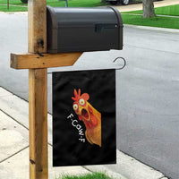Funny F Caw F Surprise Chicken Meme Garden Flag Hilarious Shocked Bird Graphic for Comedy Lovers - Wonder Print Shop