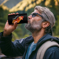 Funny F Caw F Surprise Chicken Meme 4 in 1 Can Cooler Tumbler Hilarious Shocked Bird Graphic for Comedy Lovers - Wonder Print Shop