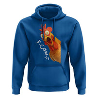 Funny F Caw F Surprise Chicken Meme Hoodie Hilarious Shocked Bird Graphic for Comedy Lovers - Wonder Print Shop