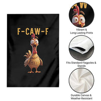 F Caw F Classic Chicken Scream Garden Flag Poultry Joke Farm Life Humor - Wonder Print Shop