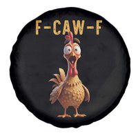 F Caw F Classic Chicken Scream Spare Tire Cover Poultry Joke Farm Life Humor - Wonder Print Shop