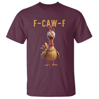 F Caw F Classic Chicken Scream T Shirt Poultry Joke Farm Life Humor - Wonder Print Shop