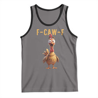 F Caw F Classic Chicken Scream Tank Top Poultry Joke Farm Life Humor - Wonder Print Shop