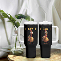 F Caw F Classic Chicken Scream Tumbler With Handle Poultry Joke Farm Life Humor - Wonder Print Shop