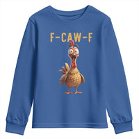 F Caw F Classic Chicken Scream Youth Sweatshirt Poultry Joke Farm Life Humor - Wonder Print Shop