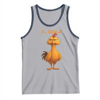 Funny F Caw F Fed Up Chicken Meme Tank Top Sarcastic Bird Humor Mood Swing - Wonder Print Shop