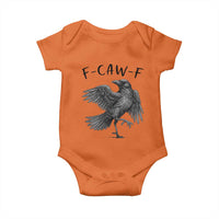 F Caw F Raven Graphic Baby Onesie Funny Sarcastic Bird with Attitude - Wonder Print Shop