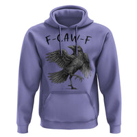 F Caw F Raven Graphic Hoodie Funny Sarcastic Bird with Attitude - Wonder Print Shop