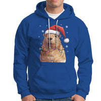 Capybara Christmas Hoodie Funny Santa Capy Meme Xmas Vibe - Wonder Print Shop