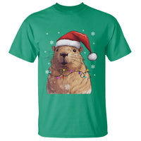 Capybara Christmas T Shirt Funny Santa Capy Meme Xmas Vibe - Wonder Print Shop