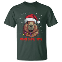 Capy Christmas T Shirt Funny Capybara Santa Meme - Wonder Print Shop