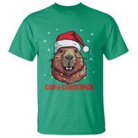 Capy Christmas T Shirt Funny Capybara Santa Meme - Wonder Print Shop