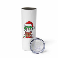 Cute Baseball Christmas Icecream Dripping Skinny Tumbler Holiday Ice Cream Cone with Santa Hat - Wonder Print Shop