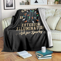 Griswold Christmas Lights Throw Blanket Exterior Illumination Ask for Sparky Funny Holiday - Wonder Print Shop