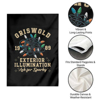 Griswold Christmas Lights Garden Flag Exterior Illumination Ask for Sparky Funny Holiday - Wonder Print Shop