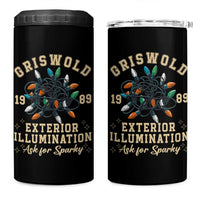Griswold Christmas Lights 4 in 1 Can Cooler Tumbler Exterior Illumination Ask for Sparky Funny Holiday - Wonder Print Shop