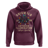 Griswold Christmas Lights Hoodie Exterior Illumination Ask for Sparky Funny Holiday - Wonder Print Shop