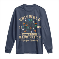 Griswold Christmas Lights Long Sleeve Shirt Exterior Illumination Ask for Sparky Funny Holiday - Wonder Print Shop