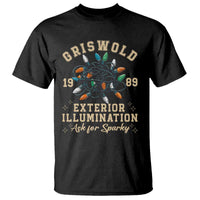 Griswold Christmas Lights T Shirt Exterior Illumination Ask for Sparky Funny Holiday - Wonder Print Shop