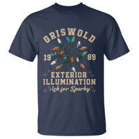 Griswold Christmas Lights T Shirt Exterior Illumination Ask for Sparky Funny Holiday - Wonder Print Shop