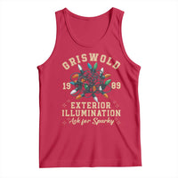 Griswold Christmas Lights Tank Top Exterior Illumination Ask for Sparky Funny Holiday - Wonder Print Shop