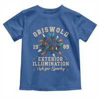 Griswold Christmas Lights Toddler T Shirt Exterior Illumination Ask for Sparky Funny Holiday - Wonder Print Shop