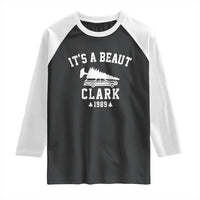 Funny Christmas It’s a Beaut Clark Raglan Shirt Xmas Tree Disaster Griswold Family Holiday - Wonder Print Shop