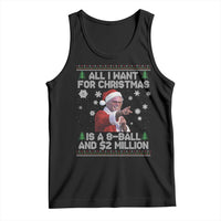 Funny Christmas Billy Meme Tank Top A 8 Ball and 2 Million Dollars Baby Uncle in Santa Suit - Wonder Print Shop