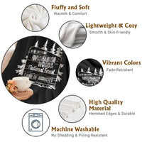 Iwishabish Woods National Forest Throw Blanket Funny Land of Audacity Meme Sassy Humor - Wonder Print Shop