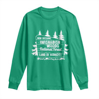 Iwishabish Woods National Forest Long Sleeve Shirt Funny Land of Audacity Meme Sassy Humor - Wonder Print Shop